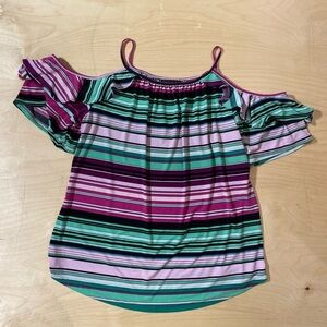 7th Avenue Cold Shoulder Blouse Large (IY)